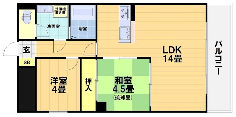 KTマンションⅡ号館 間取り