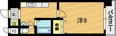 ハウスセゾン御所南 間取り