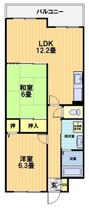 クラヴァス長岡京 間取り