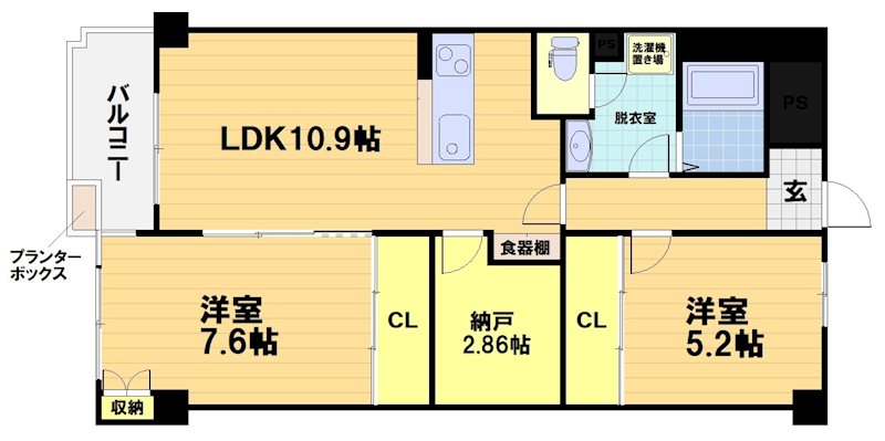 シャルレ4番館 間取り