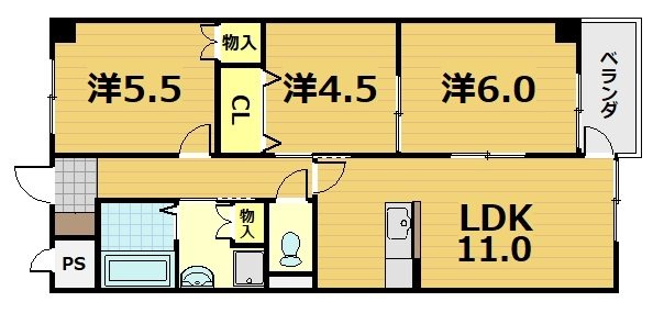 インペリアル明日香 間取り
