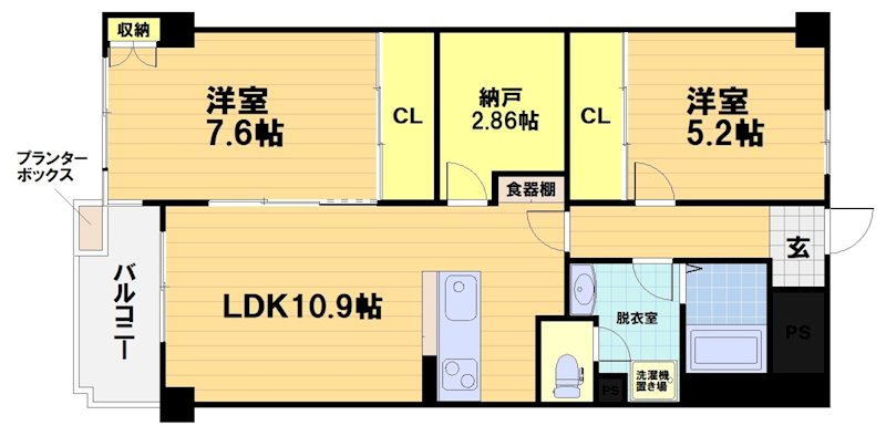 シャルレ4番館 間取り