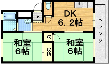 コーポセラヴィ D棟 間取り