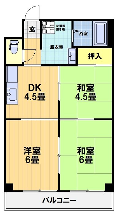 西京極ガーデンハイツ 間取り