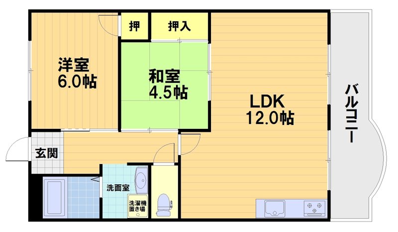 岡崎グランドハイツ 間取り