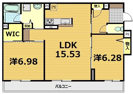 シャーメゾン京都桃山 間取り