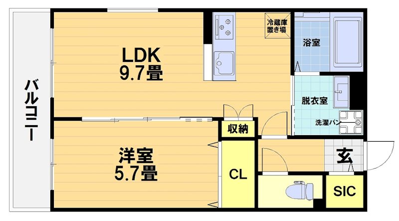 FORCE西院 間取り