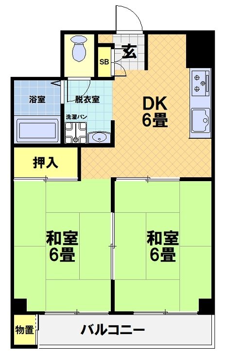 西京極ガーデンハイツ 間取り
