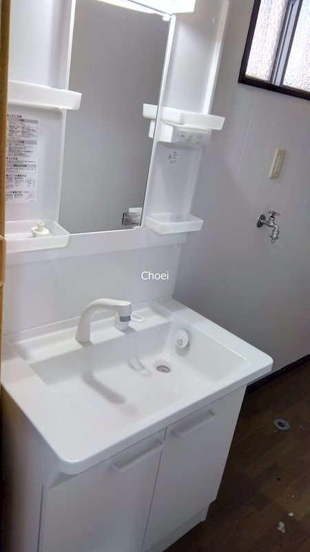 深草大亀谷大山町貸家 洗面所
