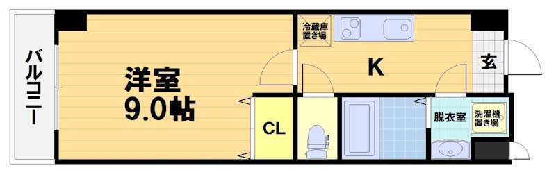 エリーフラッツ桂南 間取り