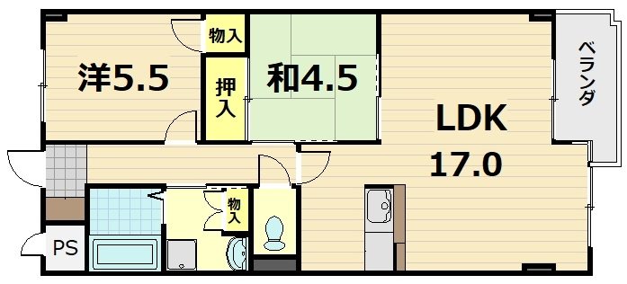 インペリアル明日香 間取り