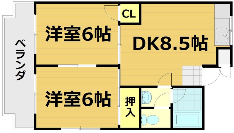 アネックス桃山 間取り
