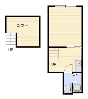 アスターナ京の袋小路長屋 間取り