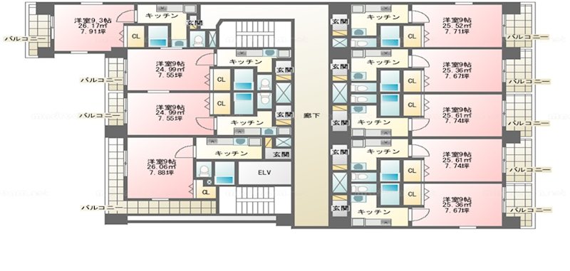 ハウスセゾン御所南 間取り