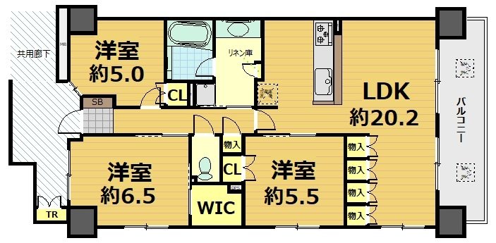 クラッシィハウス京都六地蔵ブライトタワー 間取り