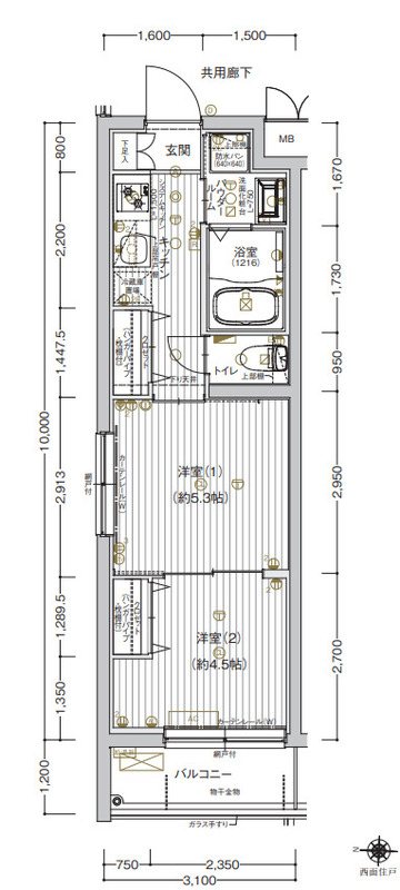 アルコバレーノ京都西京極 間取り