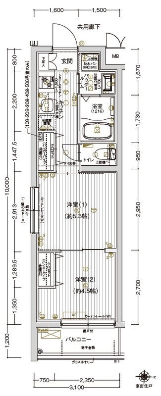 アルコバレーノ京都西京極 間取り