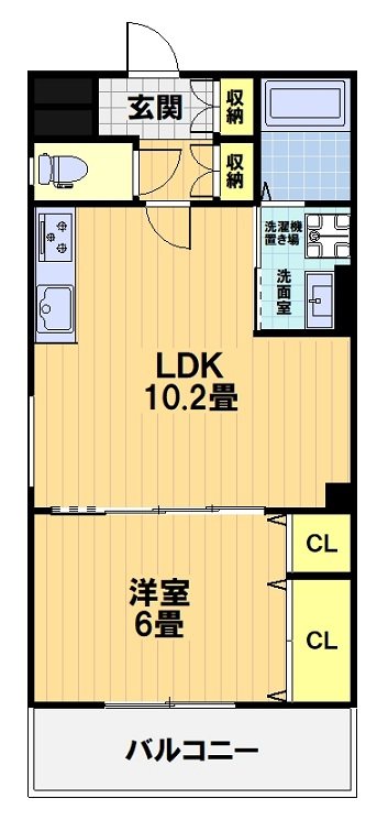 クリエオーレ滝ノ町 間取り
