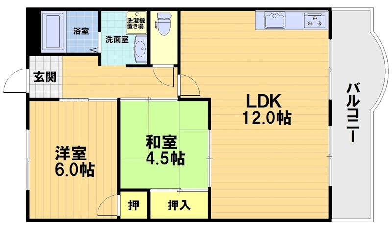 岡崎グランドハイツ 間取り