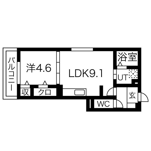 D-room富野乾垣内 間取り