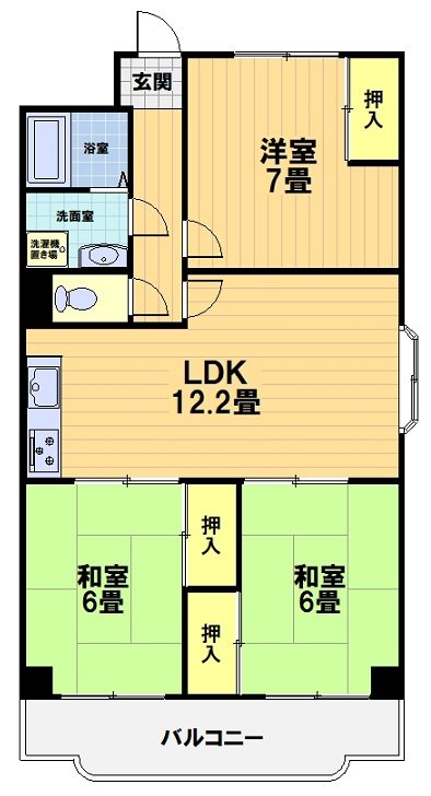 シャルレ2番館 間取り