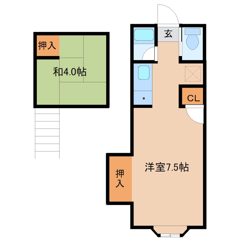 コーポ長嶺ありえすA 間取り