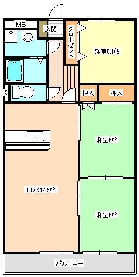 すてーじあ錦ヶ丘 間取り