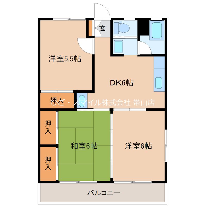 ペアシティ２ 301号室 間取り