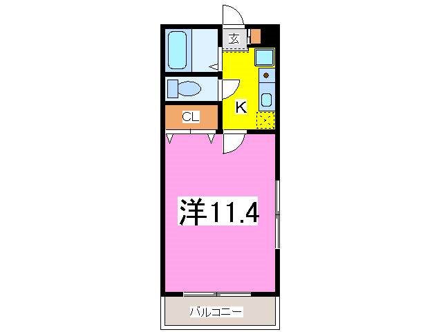 コーポぷらたなすⅡ 間取り