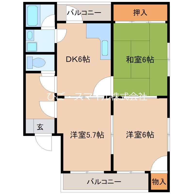 ヴィラソレイユ 間取り