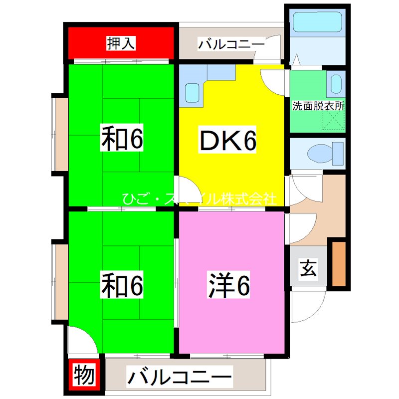 ヴィラソレイユ 間取り