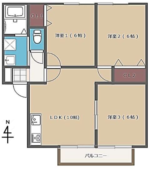 ボヌール花園 間取り