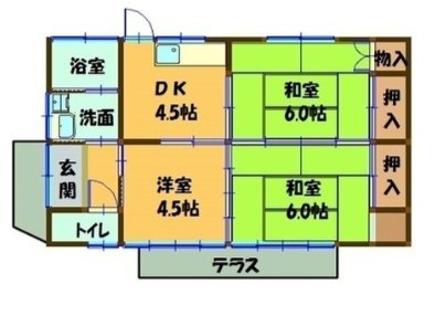 太田貸家 間取り