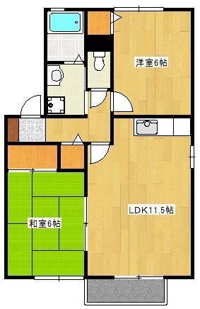 クロノス27飛田A・B 間取り