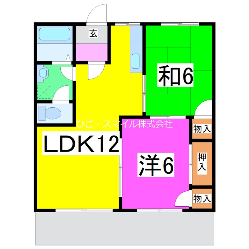飛田ハイツⅡ 間取り