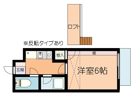 アップルハウス稲荷町B棟 間取り