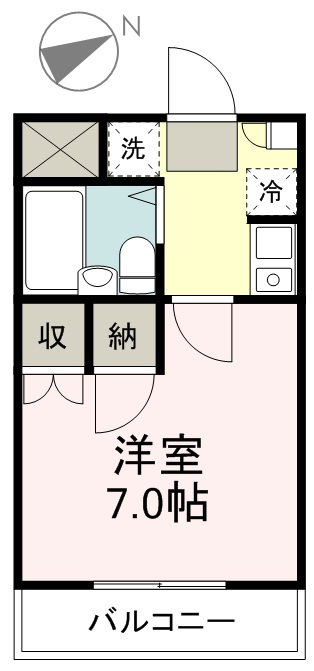 コスモハイツ旭ヶ丘 間取り図