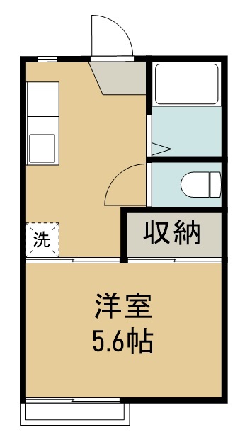 ハイツ西新井 202号室 間取り