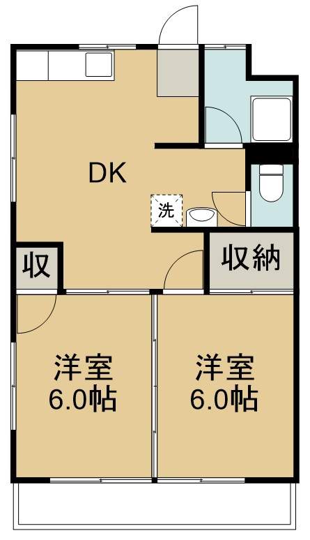 第一吉田店マンション 301号室 間取り