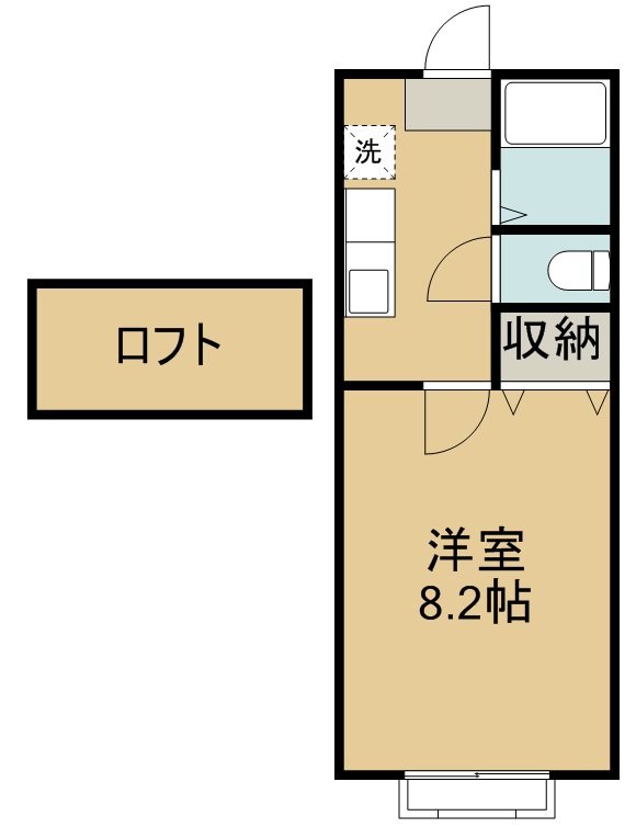 ホワイトキャッスル南小泉１１番館 105号室 間取り