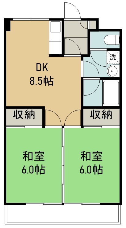 キクチビル 305号室 間取り