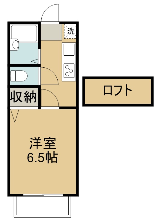 サニーライフ苦竹 205号室 間取り