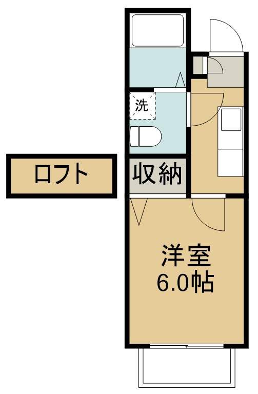 ジュンハイツ大和Ⅲ 110号室 間取り