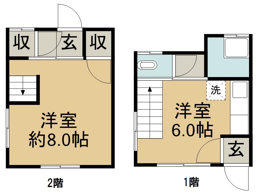 中山ハイツ 1号室 間取り