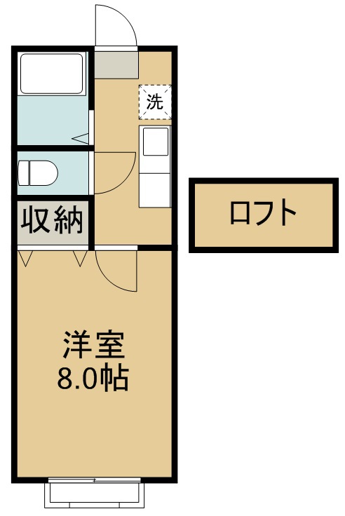 ホワイトキャッスル南小泉１２番館 203号室 間取り