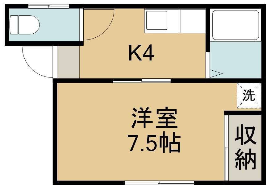 ホワイトキャッスル９番館 101号室 間取り