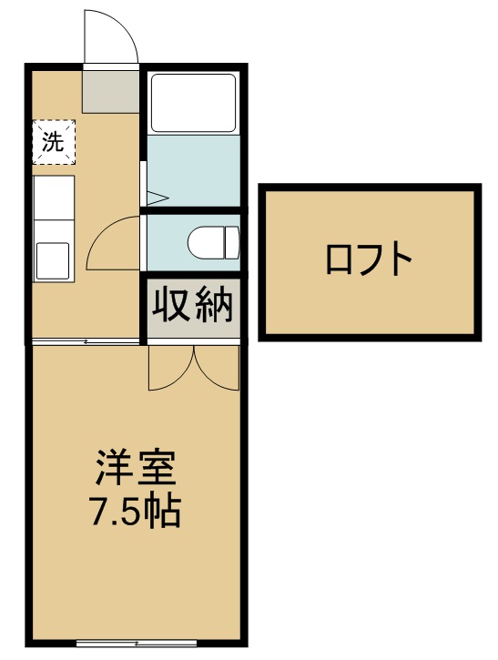 ホワイトキャッスル２３番館 205号室 間取り