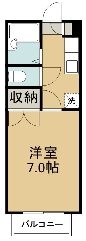 古城三丁目ハイツ 間取り図