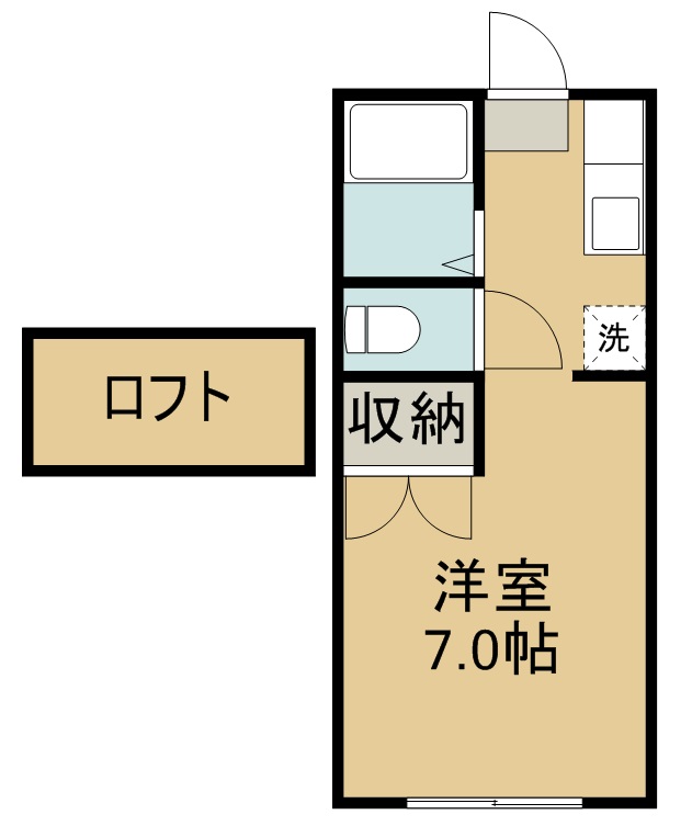 ホワイトキャッスル１７番館 205号室 間取り