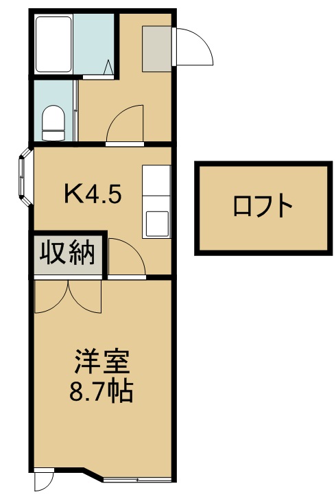 ホワイトキャッスル宮城野Ⅲ 103号室 間取り